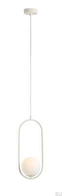 Luminária Pendente Riva Metal Creme