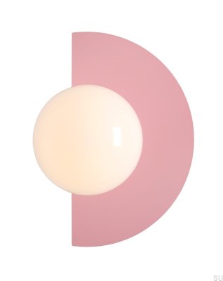 Luminária de parede Loop Metal Rosa