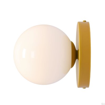 Luminária de Parede Ball II S Metal Mostarda