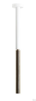 Luminária de teto em metal dourado Stick White S