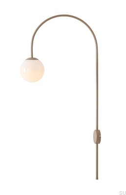 Luminária de parede Una Metal Bege
