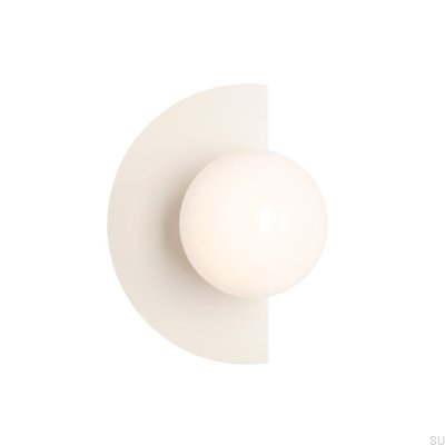 Luminária de parede Loop Metal Creme