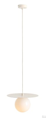 Luminária Pendente Loop S Metal Creme