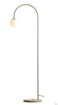 Luminária de Piso Una Metal Bege