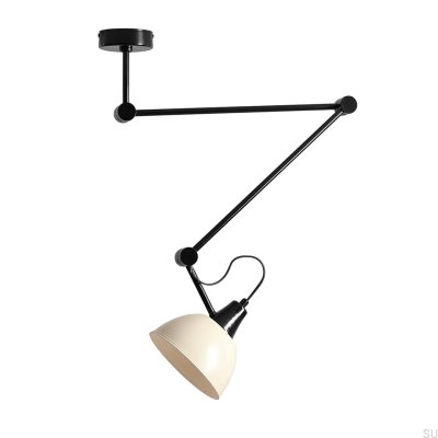 Luminária de teto Aida Gloss Metal Cream
