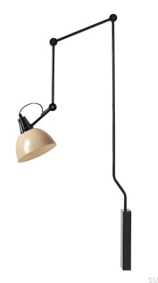 Luminária de parede Aida Gloss Metal Bege
