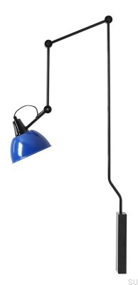 Luminária de parede Aida Gloss Metal Cobalt