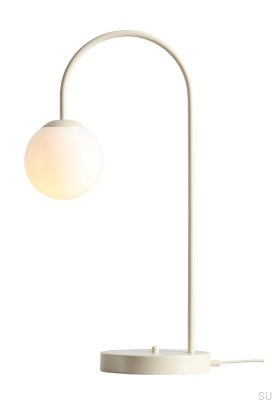 Luminária de mesa Una Metal Creme