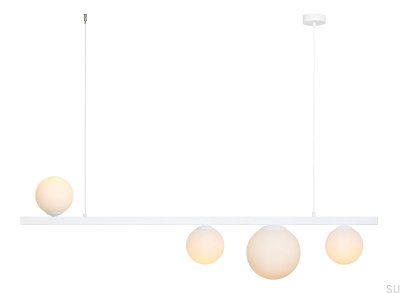 Luminária pendente Garda 4 Metal Branco