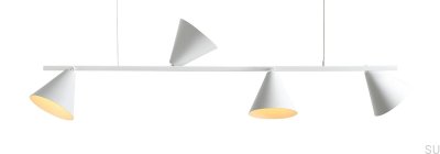 Luminária pendente Form 4 Metal Branco