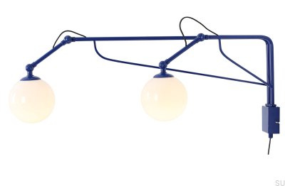 Luminária de parede Soho Glass 2 Metal Cobalt