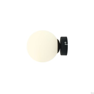 Luminária de Parede Ball S Metal Preto