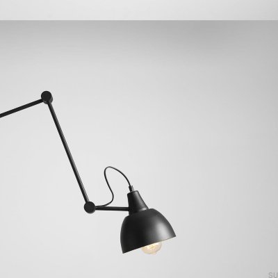 Luminária de chão Aida Metal Preto (centro com cúpula dourada)
