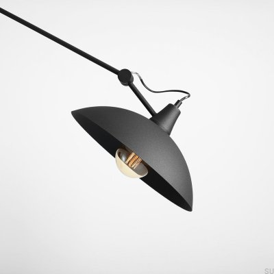 Luminária de Teto Melos Metal Preto