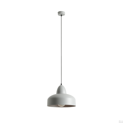Luminária Pendente Como Metal Cinza