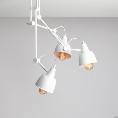 Luminária de teto Aida 3 Metal Branco