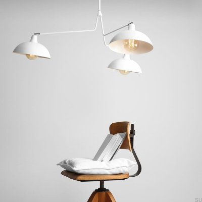 Luminária de teto Espace 3 Metal Branco