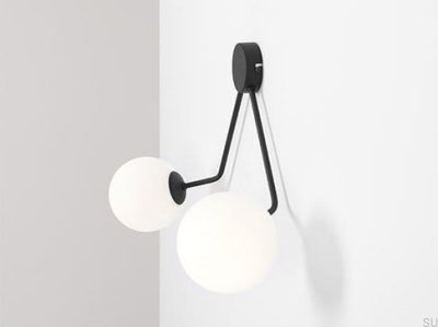 Luminária de parede Holm 2 Metal Preto