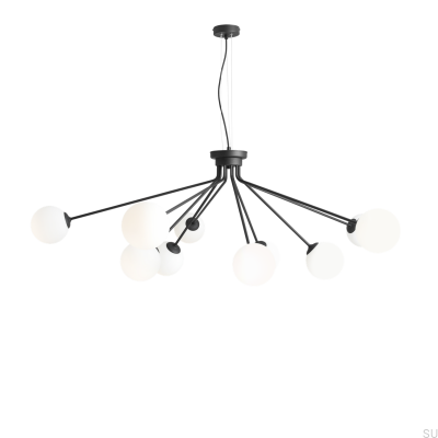 Luminária pendente Holm 10 Metal Preto