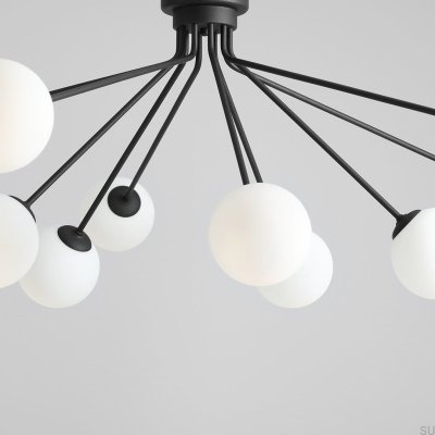 Luminária pendente Holm 10 Metal Preto