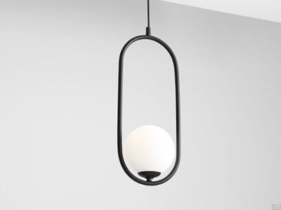 Luminária Pendente Riva Metal Preta