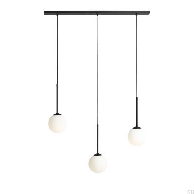 Luminária Pendente Bosso 3 Metal Preta