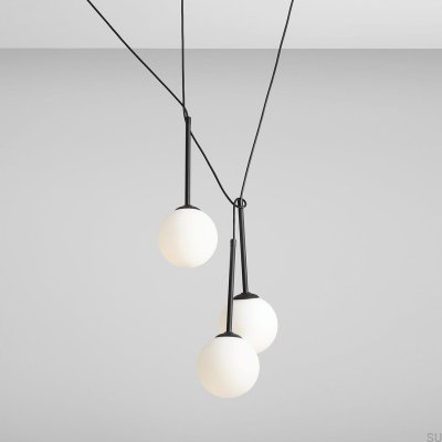 Luminária Pendente Bosso 3 Metal Preta