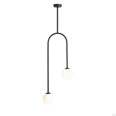 Luminária de Teto Nave 2 Metal Preto