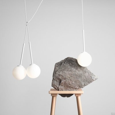 Luminária Pendente Bosso 3 Metal Branca