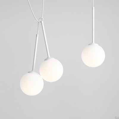 Luminária pendente Bosso 4 Metal Branco