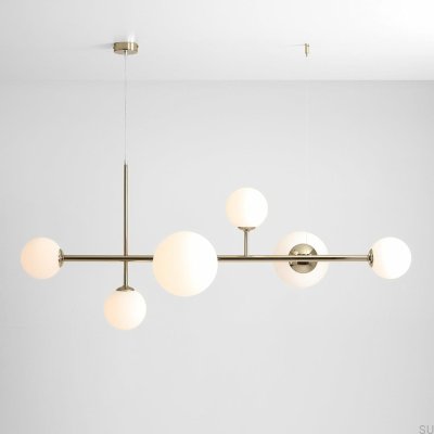 Luminária Pendente Dione 6 Metal Dourado