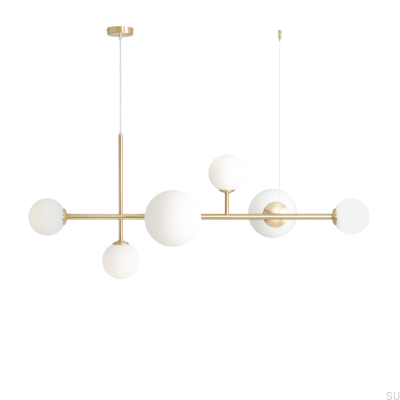 Luminária Pendente Dione 6 Latão Escovado