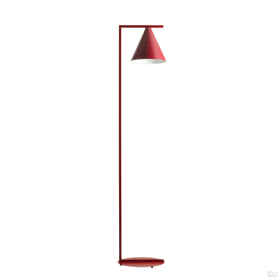 Luminária de chão Form Metal Borgonha