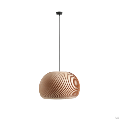 Luminária pendente Nature Dark XL Madeira Faia