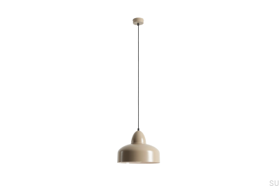 Luminária Pendente Como Metal Bege