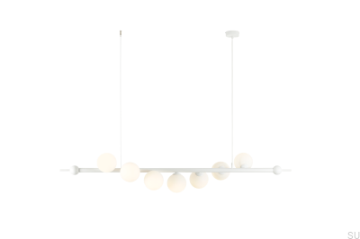 Luminária Pendente Wave 7 Metal Branca