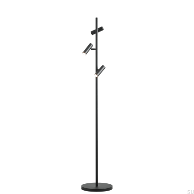 Luminária de chão Trevo Metal Black