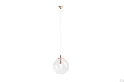 Luminária suspensa Globe Metal Coral