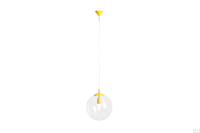 Luminária pendente Globe Metal Mostarda