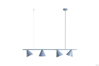Luminária pendente Form 4 Metal Azul
