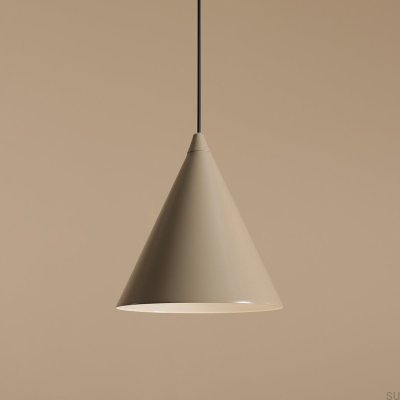 Luminária pendente Form Metal Bege