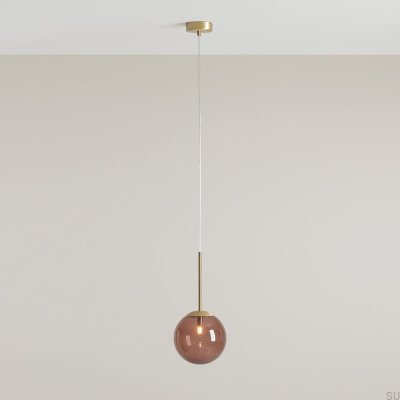 Luminária Pendente Bosso Mini 20 Multicolor Choco Cream Latão