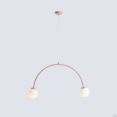Luminária Pendente Una 2 Metal Coral