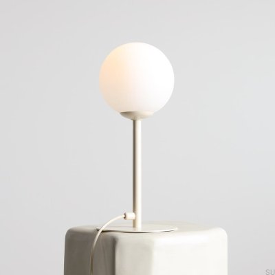 Luminária de mesa Pinne Metal Creme