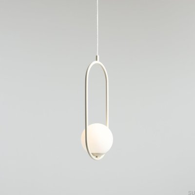 Luminária Pendente Riva Metal Creme