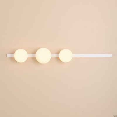 Luminária de parede Garda 3 Metal Branco