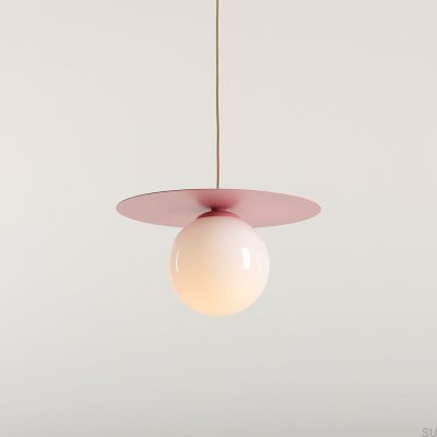 Luminária Pendente Loop S Metal Rosa