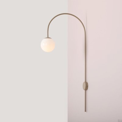 Luminária de parede Una Metal Bege