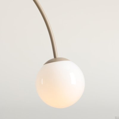 Luminária Pendente Una 2 Metal Bege