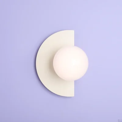 Luminária de parede Loop Metal Creme